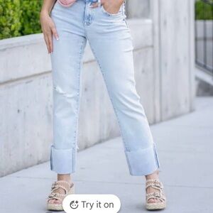 Sky Blue High Rise Women's Jeans